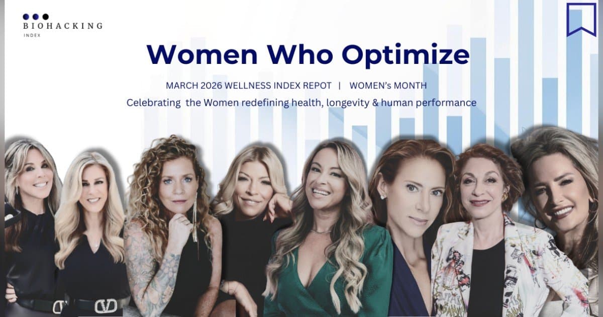 Biohacking Index Report Spotlights Women Leading Shift Toward Proactive, Personalized Health