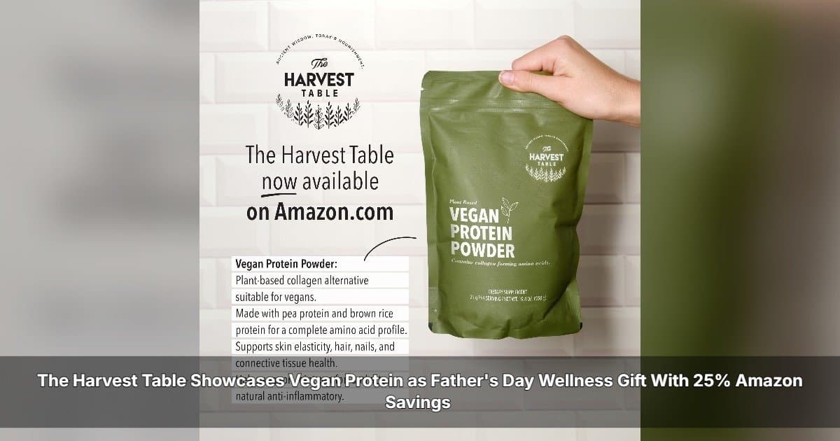 The Harvest Table Offers 25% Off Vegan Protein for Father's Day, Tapping Wellness Gift Trend