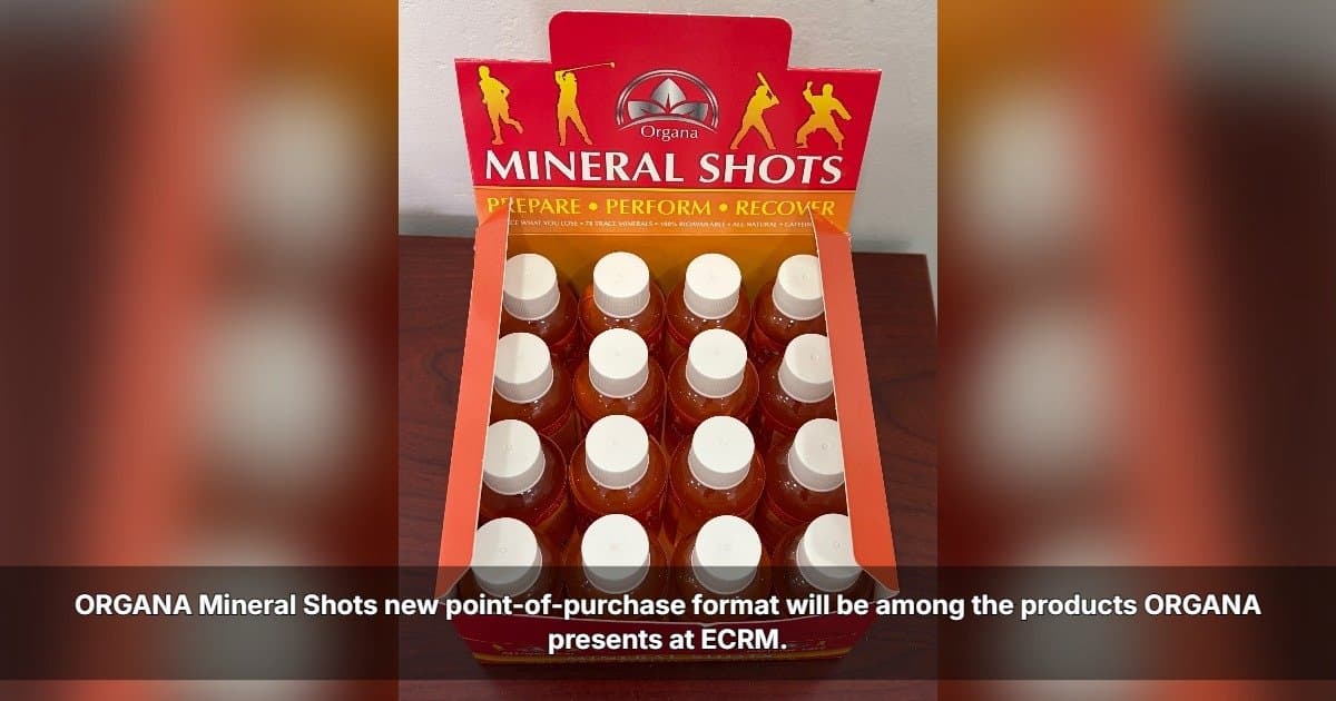 ORGANA International Unveils New Mineral Shots Retail Display at ECRM