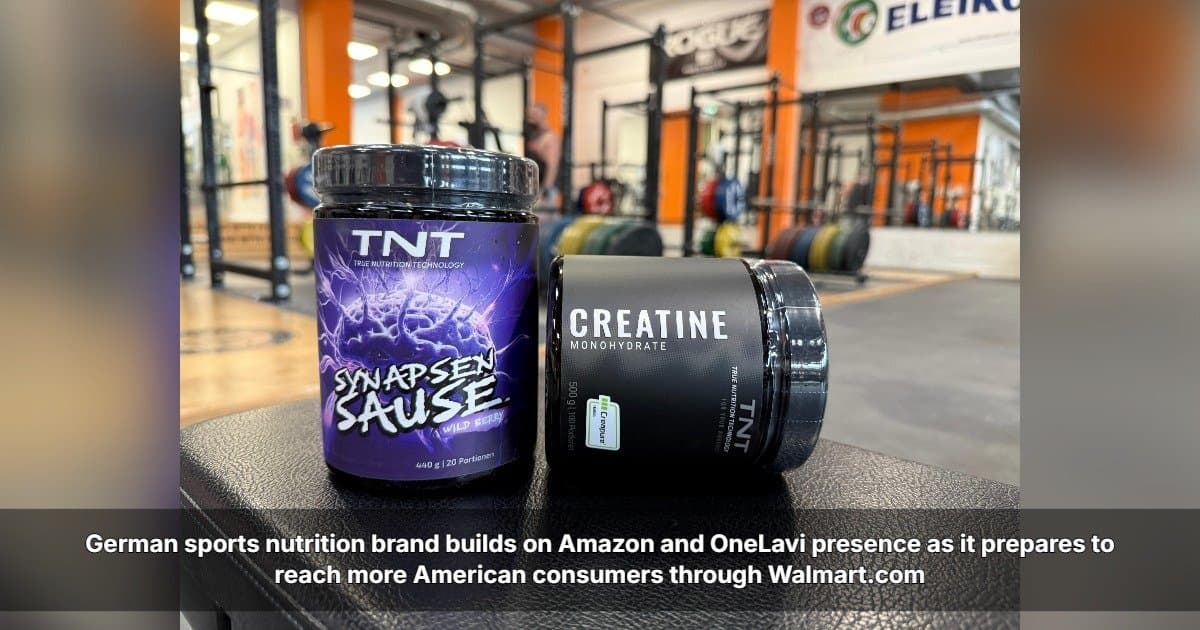 TNT Sports Nutrition to Launch on Walmart.com, Expanding U.S. Reach