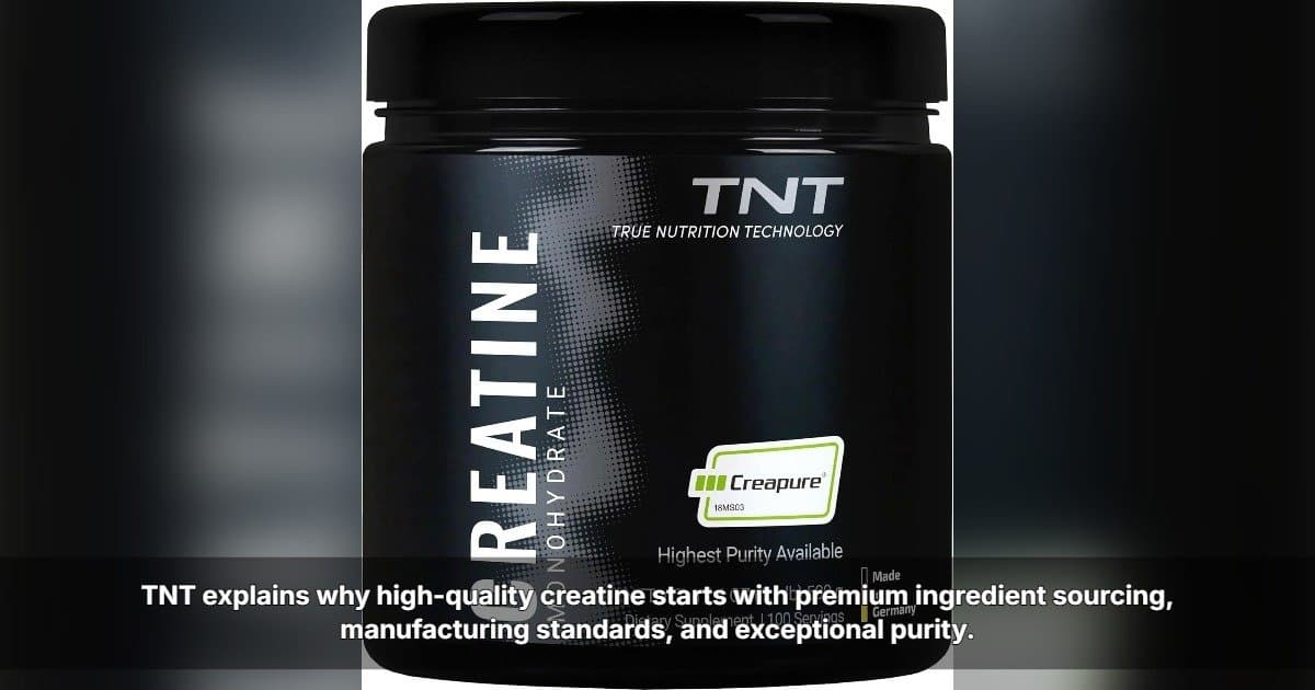 TNT Highlights Key Quality Standards for Creatine as Consumer Demand Grows